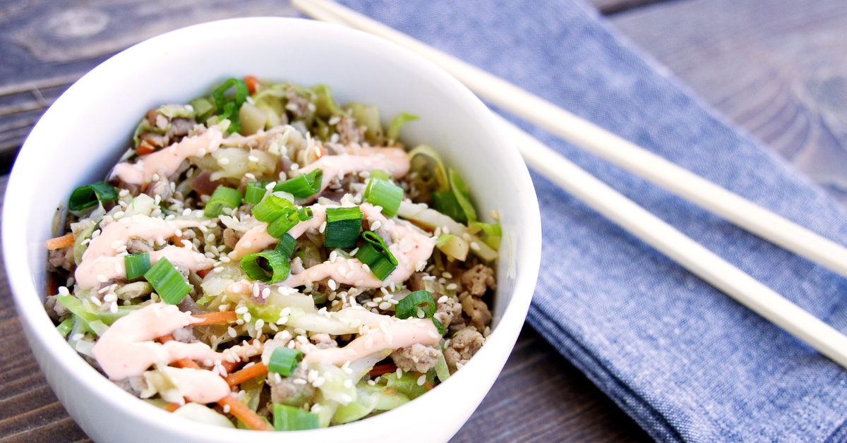 Egg Roll Rice Bowl